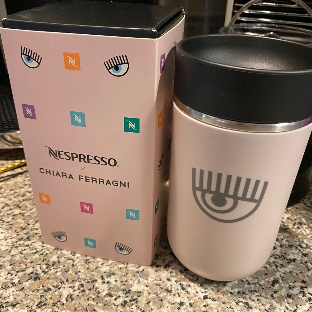 NWT Nespresso Chiara Ferragni Nomad Travel mug